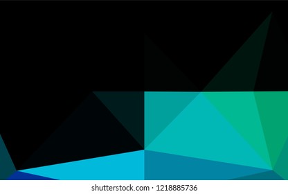 Light Blue, Green vector blurry hexagon template. Modern geometrical abstract illustration with gradient. Brand new design for your business.