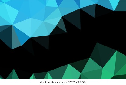 Light Blue, Green vector blurry hexagon pattern. Colorful abstract illustration with gradient. The elegant pattern can be used as part of a brand book.
