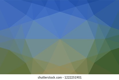 Light Blue, Green vector blurry hexagon pattern. Shining colored illustration in a Brand new style. A completely new template for your business design.