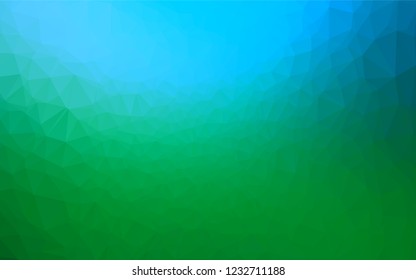 Light Blue, Green vector blurry hexagon pattern. Glitter abstract illustration with an elegant design. The elegant pattern can be used as part of a brand book.