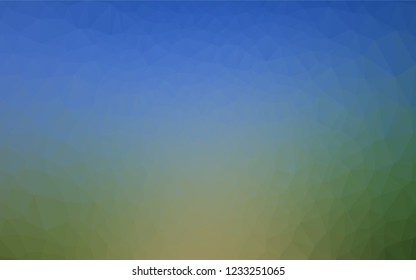 Light Blue, Green vector blurry hexagon pattern. An elegant bright illustration with gradient. A new texture for your design.