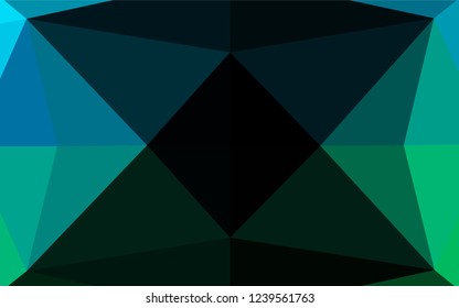 Light Blue, Green vector blurry hexagon template. An elegant bright illustration with gradient. The completely new template can be used for your brand book.