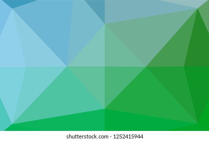 Light Blue, Green vector blurry hexagon template. Glitter abstract illustration with an elegant design. The template can be used as a background for cell phones.