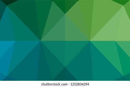 Light Blue, Green vector blurry hexagon template. An elegant bright illustration with gradient. A completely new template for your business design.