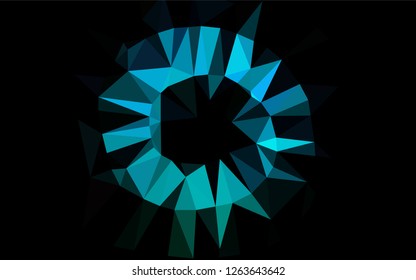 Light Blue, Green vector blurry hexagon pattern. Colorful abstract illustration with gradient. The template can be used as a background for cell phones.