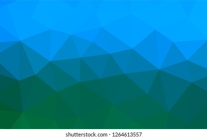 Light Blue, Green vector blurry hexagon pattern. Modern geometrical abstract illustration with gradient. A new texture for your design.