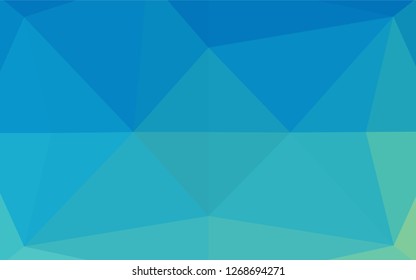 Light Blue, Green vector blurry hexagon template. A vague abstract illustration with gradient. A completely new design for your business.