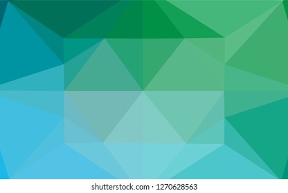Light Blue, Green vector blurry hexagon texture. An elegant bright illustration with gradient. A completely new design for your business.