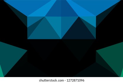 Light Blue, Green vector blurry hexagon texture. Glitter abstract illustration with an elegant design. The completely new template can be used for your brand book.
