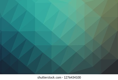 Light Blue, Green vector blurry triangle pattern. Shining colored illustration in a Brand new style. The best triangular design for your business.