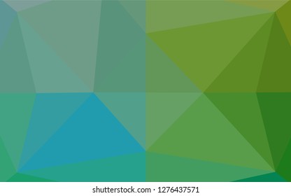 Light Blue, Green vector blurry hexagon texture. Glitter abstract illustration with an elegant design. Brand new style for your business design.