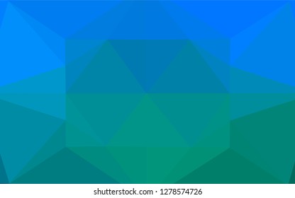 Light Blue, Green vector blurry hexagon pattern. An elegant bright illustration with gradient. A completely new template for your business design.
