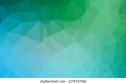 Light Blue, Green vector blurry hexagon texture. Glitter abstract illustration with an elegant design. A completely new design for your business.