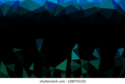 Light Blue, Green vector blurry triangle texture. Shining colored illustration in a Brand new style. Completely new design for your business.