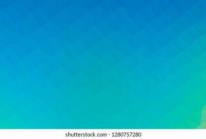 Light Blue, Green vector blurry triangle texture. A sample with polygonal shapes. Elegant pattern for a brand book.