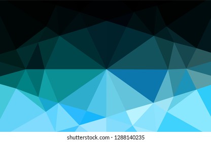 Light Blue, Green vector blurry hexagon texture. Creative geometric illustration in Origami style with gradient. The completely new template can be used for your brand book.