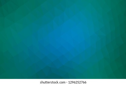 Light Blue, Green vector blurry triangle template. Colorful abstract illustration with gradient. Brand new design for your business.