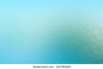 Light Blue, Green vector blurry triangle template. Shining colored illustration in a Brand new style. Brand new style for your business design.