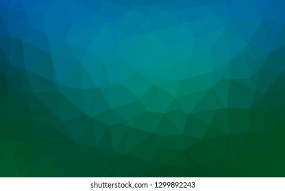 Light Blue, Green vector blurry triangle template. Shining colored illustration in a Brand new style. Template for your brand book.