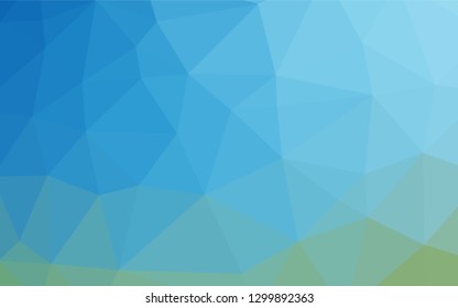 Light Blue, Green vector blurry hexagon pattern. Shining colored illustration in a Brand new style. The elegant pattern can be used as part of a brand book.