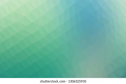 Light Blue, Green vector blurry triangle template. Geometric illustration in Origami style with gradient. Brand new design for your business.