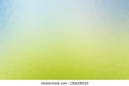 Light Blue, Green vector blurry triangle pattern. Geometric illustration in Origami style with gradient. Brand new style for your business design.