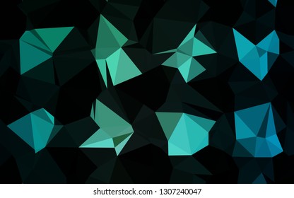 Light Blue, Green vector blurry triangle texture. Shining colored illustration in a Brand new style. Elegant pattern for a brand book.