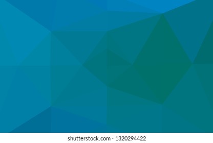 Light Blue, Green vector blurry triangle texture. Colorful abstract illustration with gradient. Completely new template for your business design.