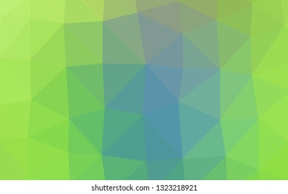 Light Blue, Green vector blurry triangle template. Shining colored illustration in a Brand new style. New texture for your design.
