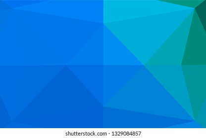 Light Blue, Green vector blurry hexagon pattern. Glitter abstract illustration with an elegant design. Brand new design for your business.