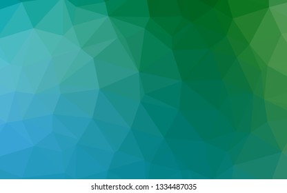 Light Blue, Green vector blurry triangle template. Colorful illustration in abstract style with gradient. Brand new design for your business.