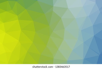 Light Blue, Green vector blurry triangle template. An elegant bright illustration with gradient. Textured pattern for background.