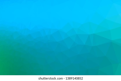 Light Blue, Green vector blurry triangle template. An elegant bright illustration with gradient. Completely new design for your business.