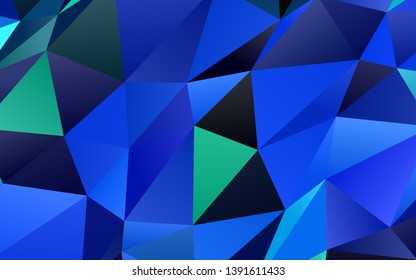 Light Blue, Green vector blurry triangle texture. Shining colored illustration in a Brand new style. New texture for your design.
