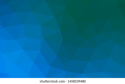 Light Blue, Green vector blurry triangle texture. Glitter abstract illustration with an elegant design. Brand new design for your business.