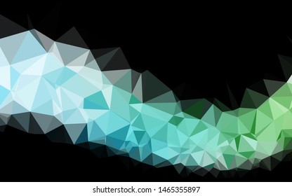 Light Blue, Green vector blurry triangle texture. A completely new color illustration in a vague style. Polygonal design for your web site.
