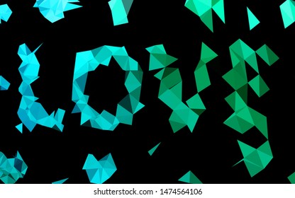 Light Blue, Green vector blurry triangle template. Colorful abstract illustration with gradient. The best triangular design for your business.