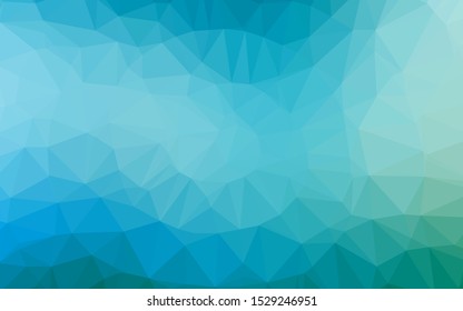 Light Blue, Green vector blurry triangle texture. A completely new color illustration in a vague style. Elegant pattern for a brand book.