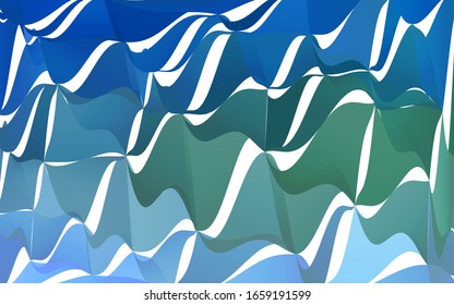 Light Blue, Green vector blurry triangle background design. Geometric background in Origami style with gradient.