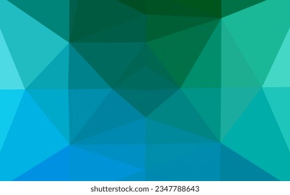 Light Blue, Green vector blurry triangle template. Glitter abstract illustration with an elegant design. Brand new style for your business design.