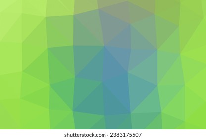 Plantilla de triángulo azul claro, verde borroso vectorial. Ilustración de colores brillantes en un estilo nuevo. Nueva textura para tu diseño.