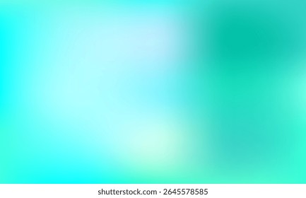 Light blue and green vector blurry background. Abstract style gradient banner. Eps 10. High quality gradient graphic.