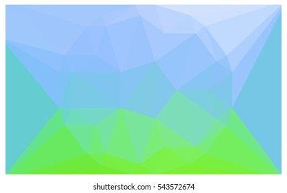 Light Blue Green vector blurry triangle background design. Geometric background in Origami style with gradient. 