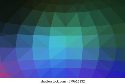 Light Blue, Green vector blurry triangle background design. Geometric background in Origami style with gradient. 
