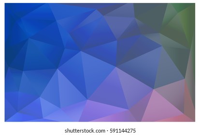 Light Blue, Green vector blurry triangle background design. Geometric background in Origami style with gradient. 