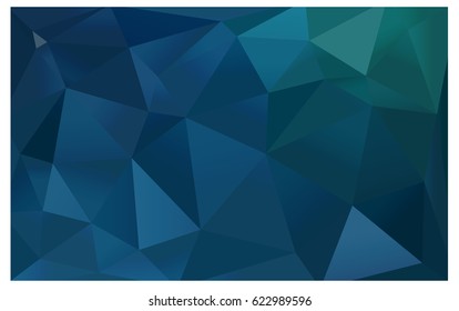 Light Blue, Green vector blurry triangle background design. Geometric background in Origami style with gradient. 