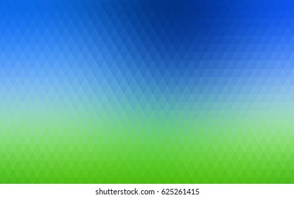 Light Blue, Green vector blurry triangle background design. Geometric background in Origami style with gradient. 