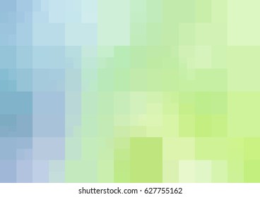 Light Blue, Green vector blurry rectangle background design. Geometric background in Origami style with gradient. 