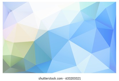 Light Blue, Green vector blurry triangle background design. Geometric background in Origami style with gradient. 