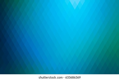 Light Blue, Green vector blurry rectangular background. Geometric background in square style with gradient. The pattern can be used for brand-new background.